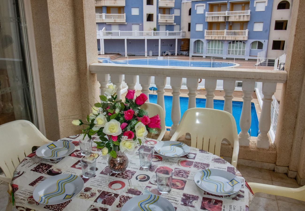 Apartamento en Alcoceber / Alcossebre - Apartamento con aire acondicionado y piscina