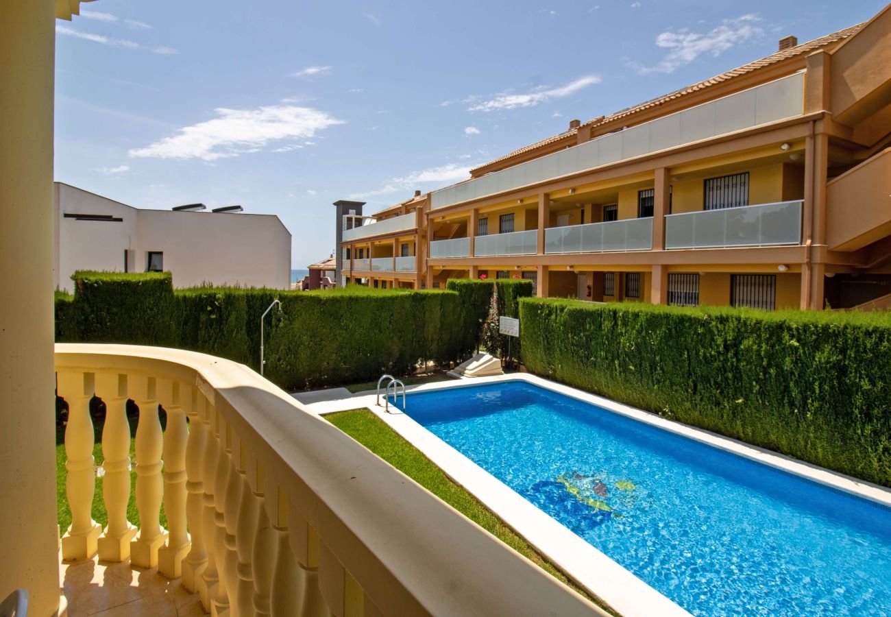 Ferienwohnung in Alcoceber - Planta baja frente a la piscina - Madeira 